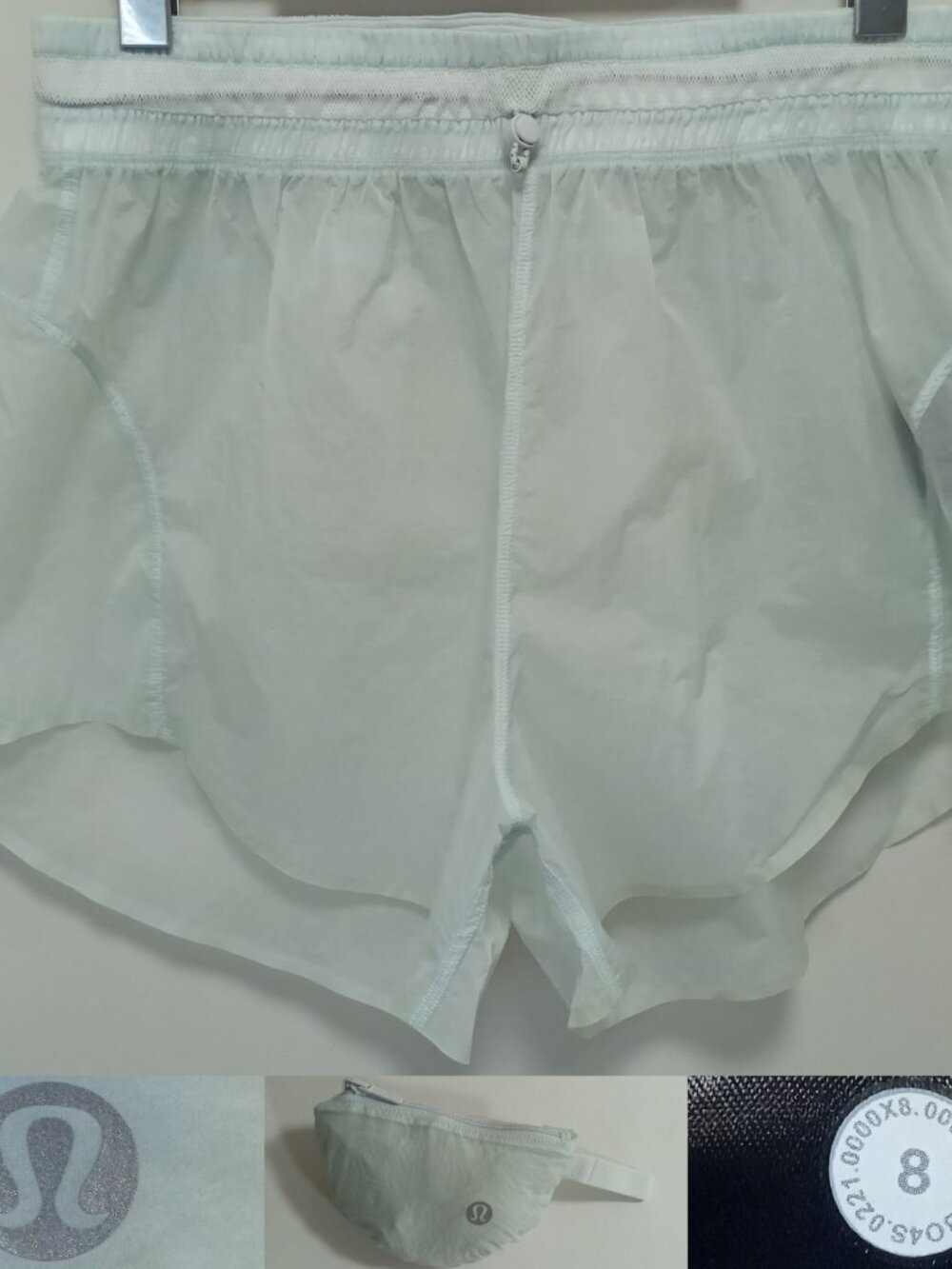 Lululemon Step Out High Rise Short 4" Ocean Air 8 Medium Translu Lightweight